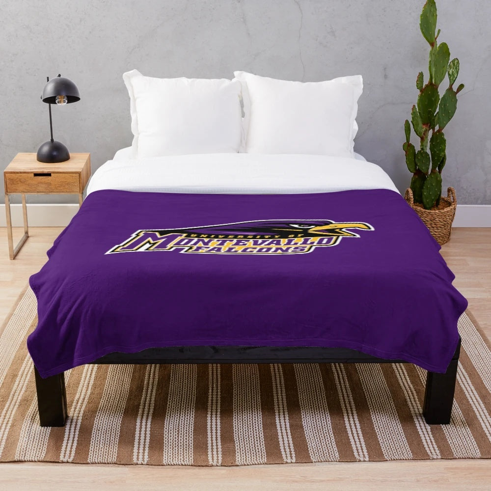 Montevallo Falcons plush blanket with team logo