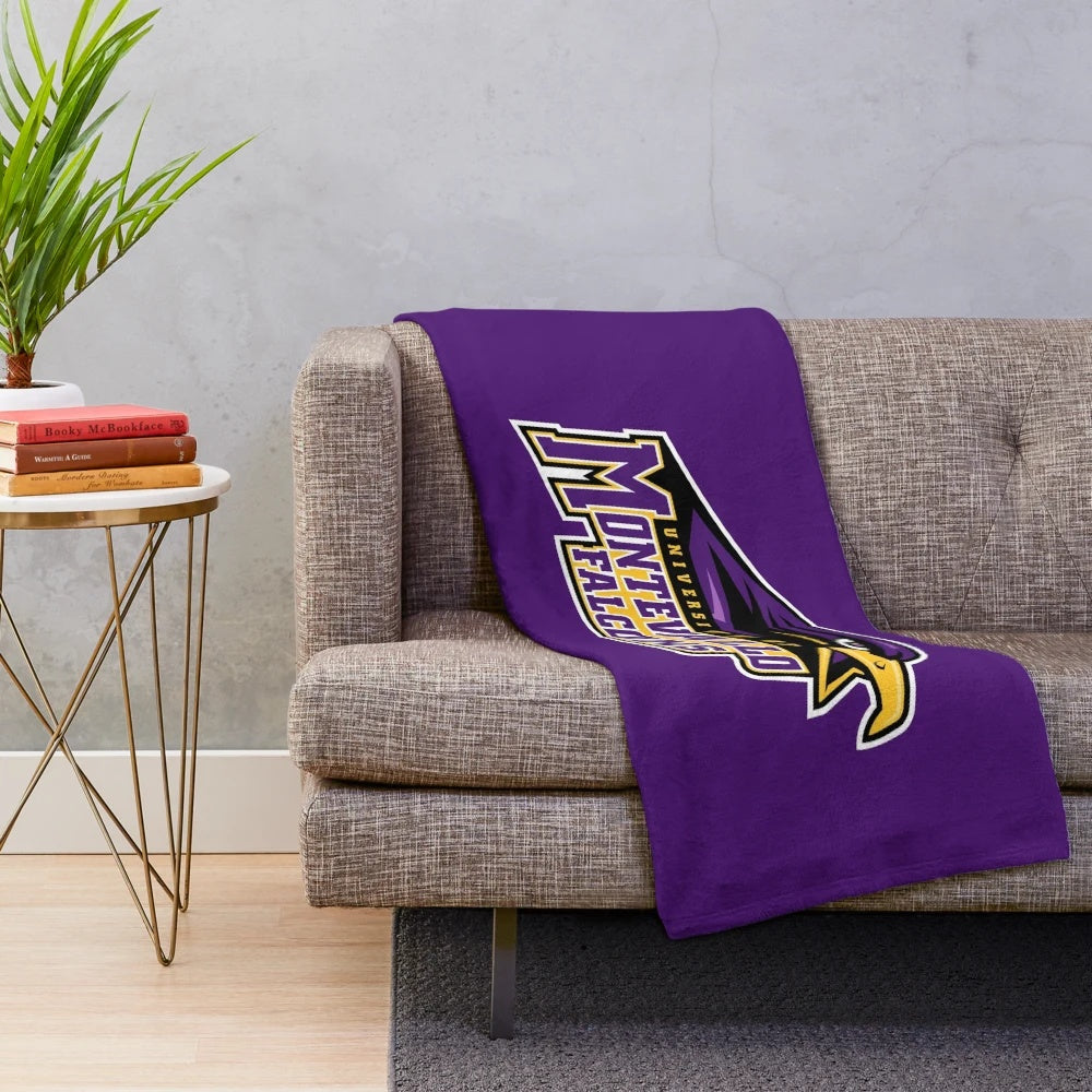 Montevallo Falcons plush blanket with team logo