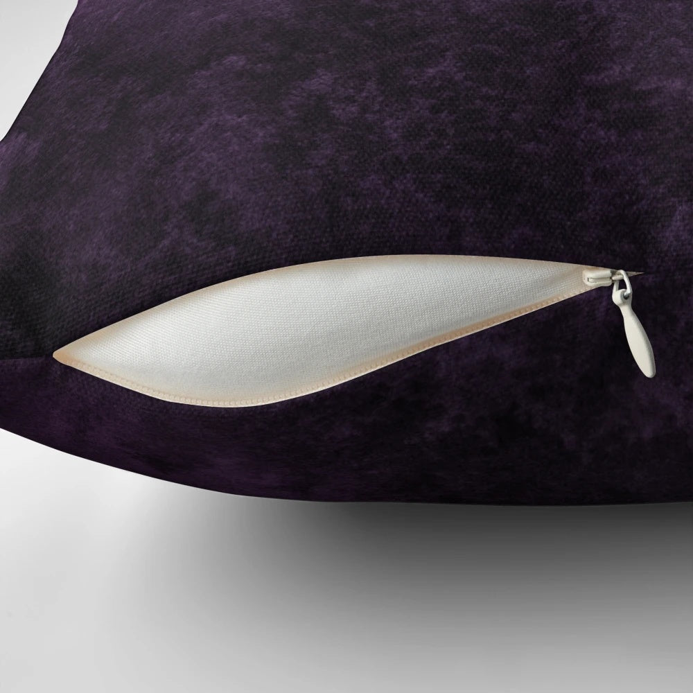 Cozy pillow featuring a moody, romantic forest scene with misty trees and a dreamy, tranquil atmosphere.