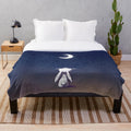 Soft and Cuddly Moon Bunny Plush Blanket