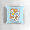Cozy retro-style pillow with motivational "Achieve Your Dreams" design