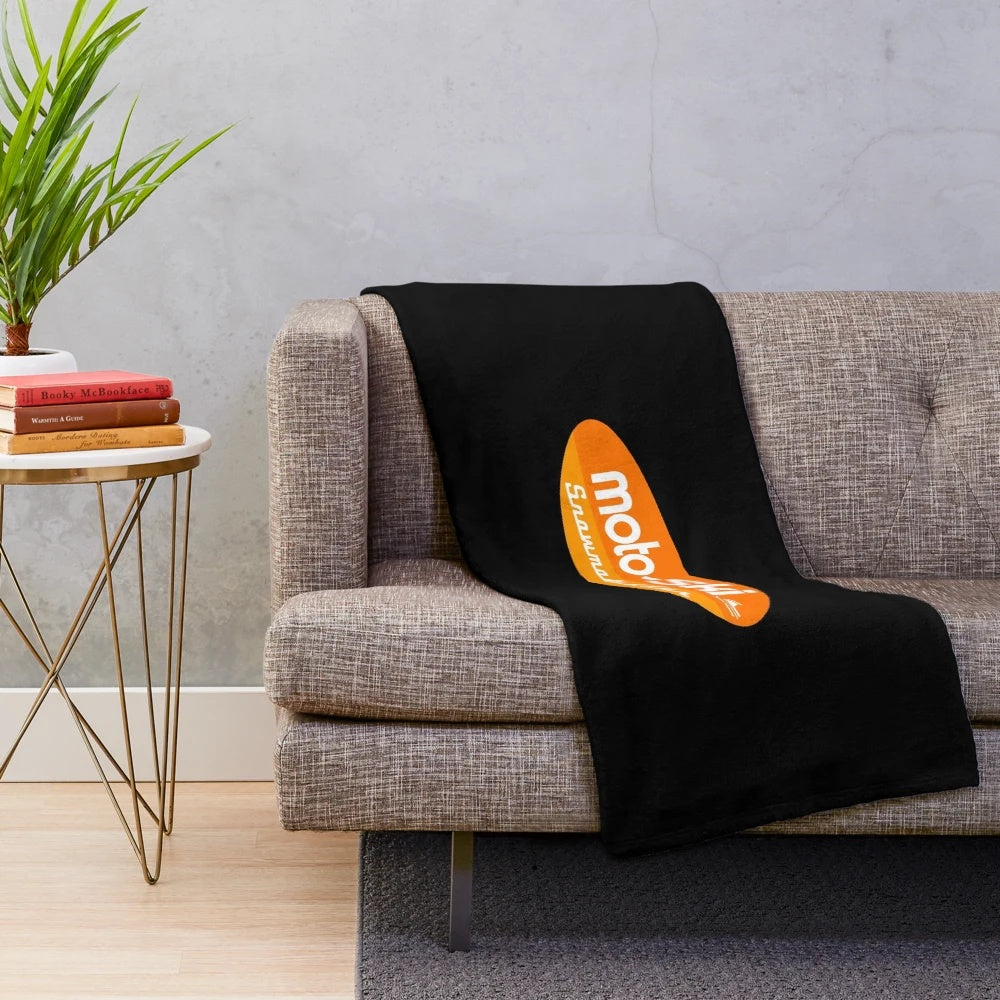 Moto Ski Snowmobile Plush Blanket