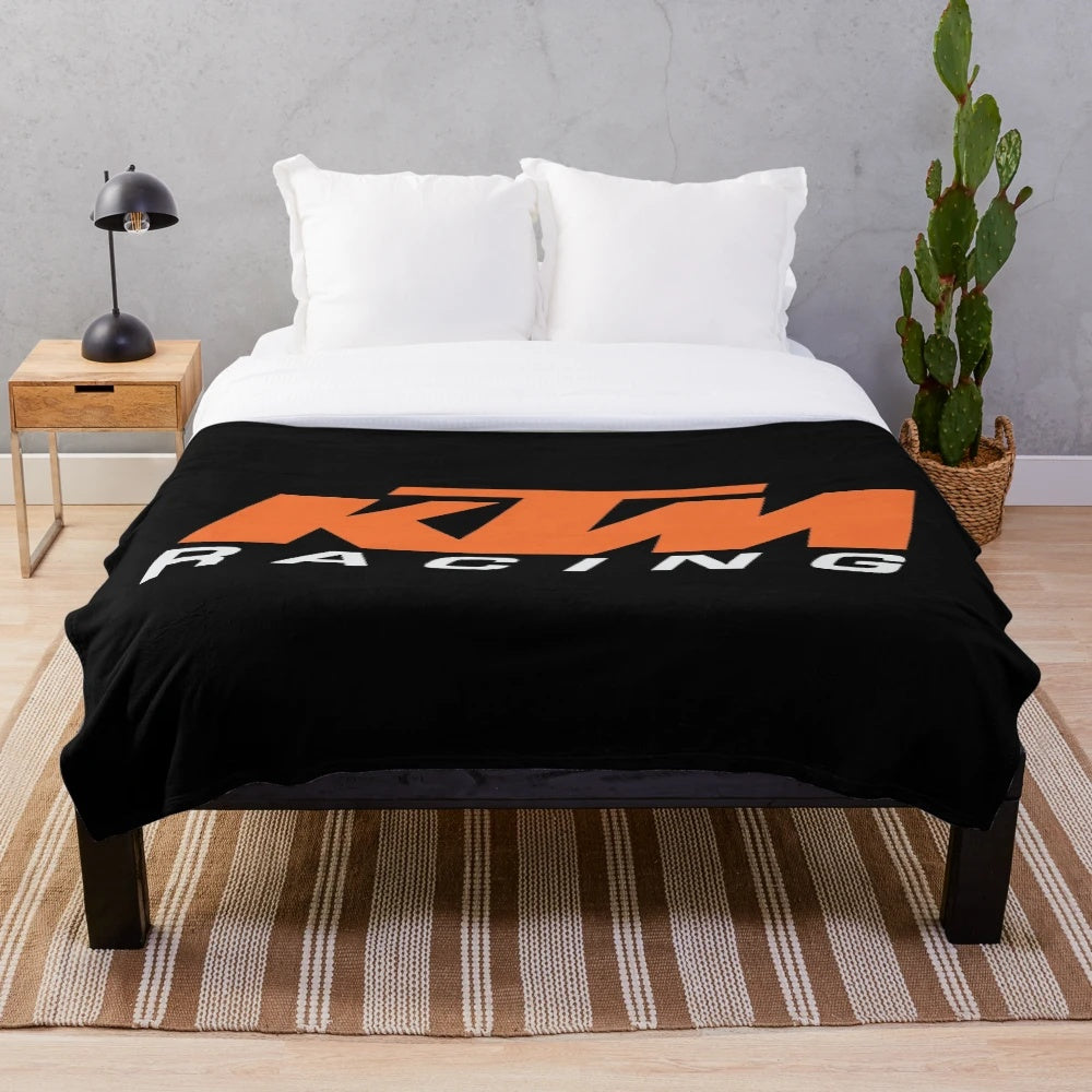 KTM-inspired plush blanket