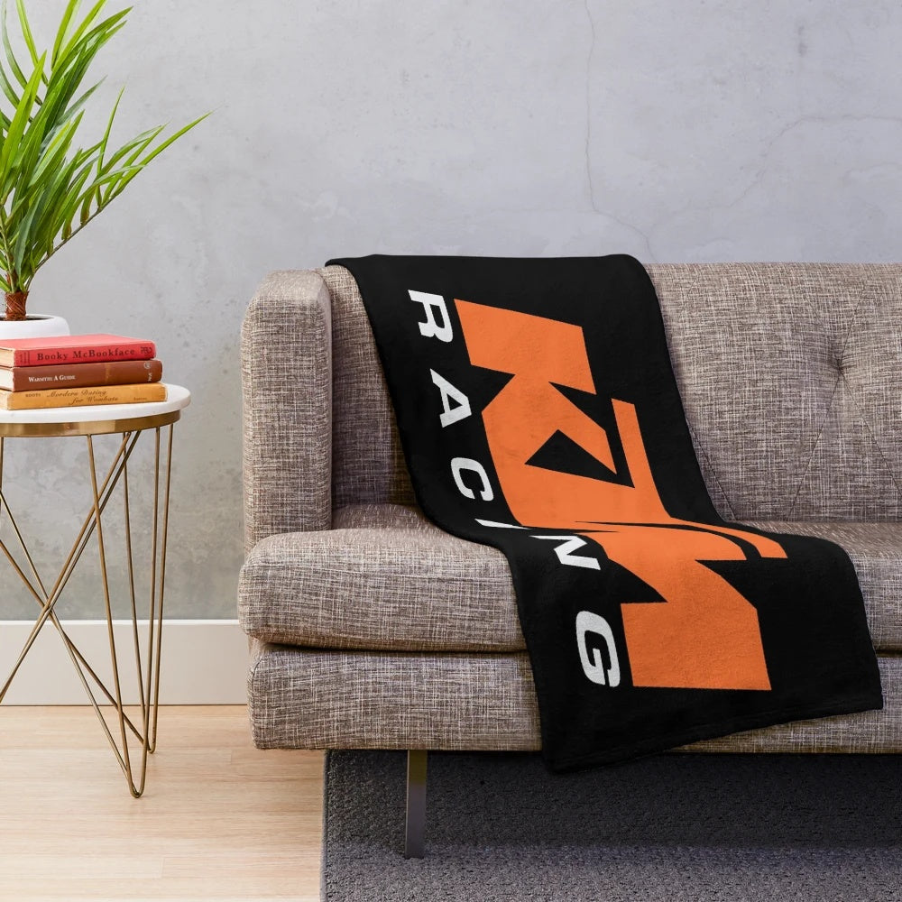 KTM-inspired plush blanket
