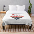 Mountain exploring plush blanket with scenic landscape design