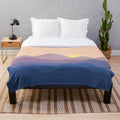 Plush mountain-themed blanket for relaxation and comfort