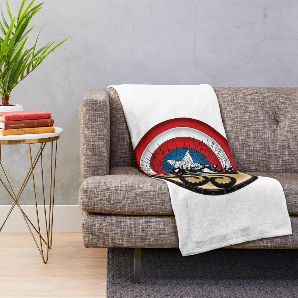 Movie heroes plush blanket featuring popular cinema characters