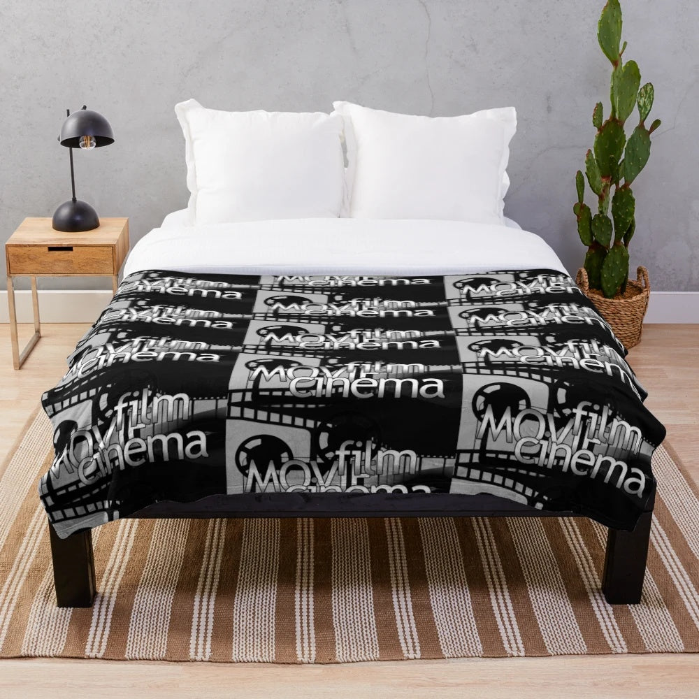 Soft and plush movie-themed blanket for cozy home decor
