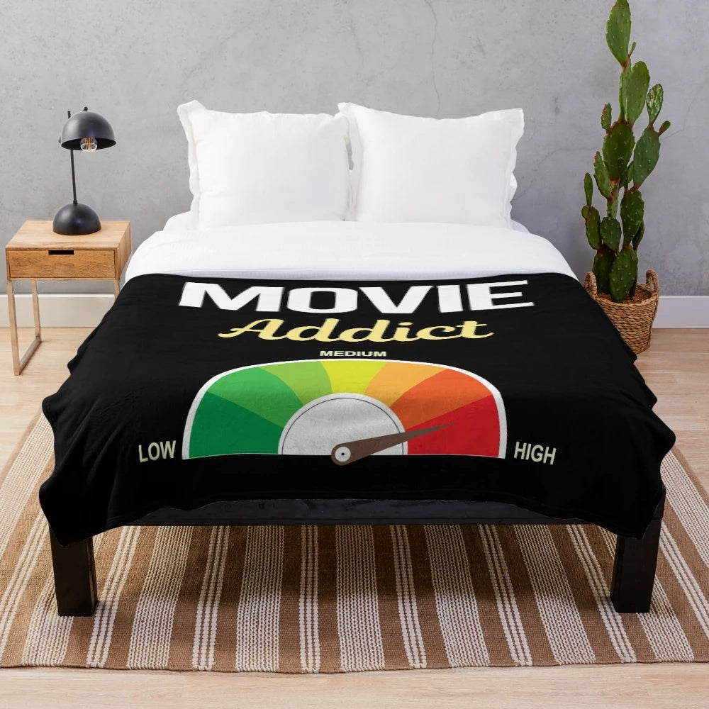 Soft and plush blanket for movie addicts and cinema fans