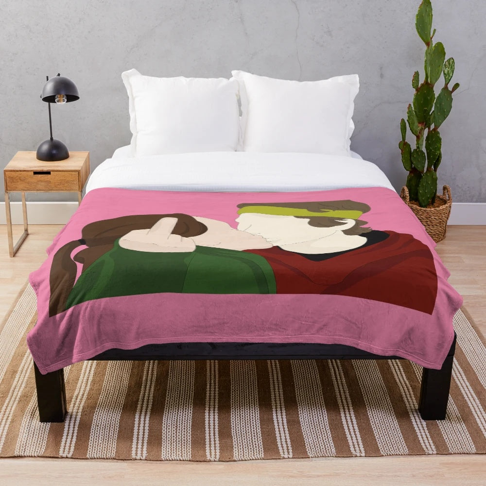 Plush blanket for movie lovers