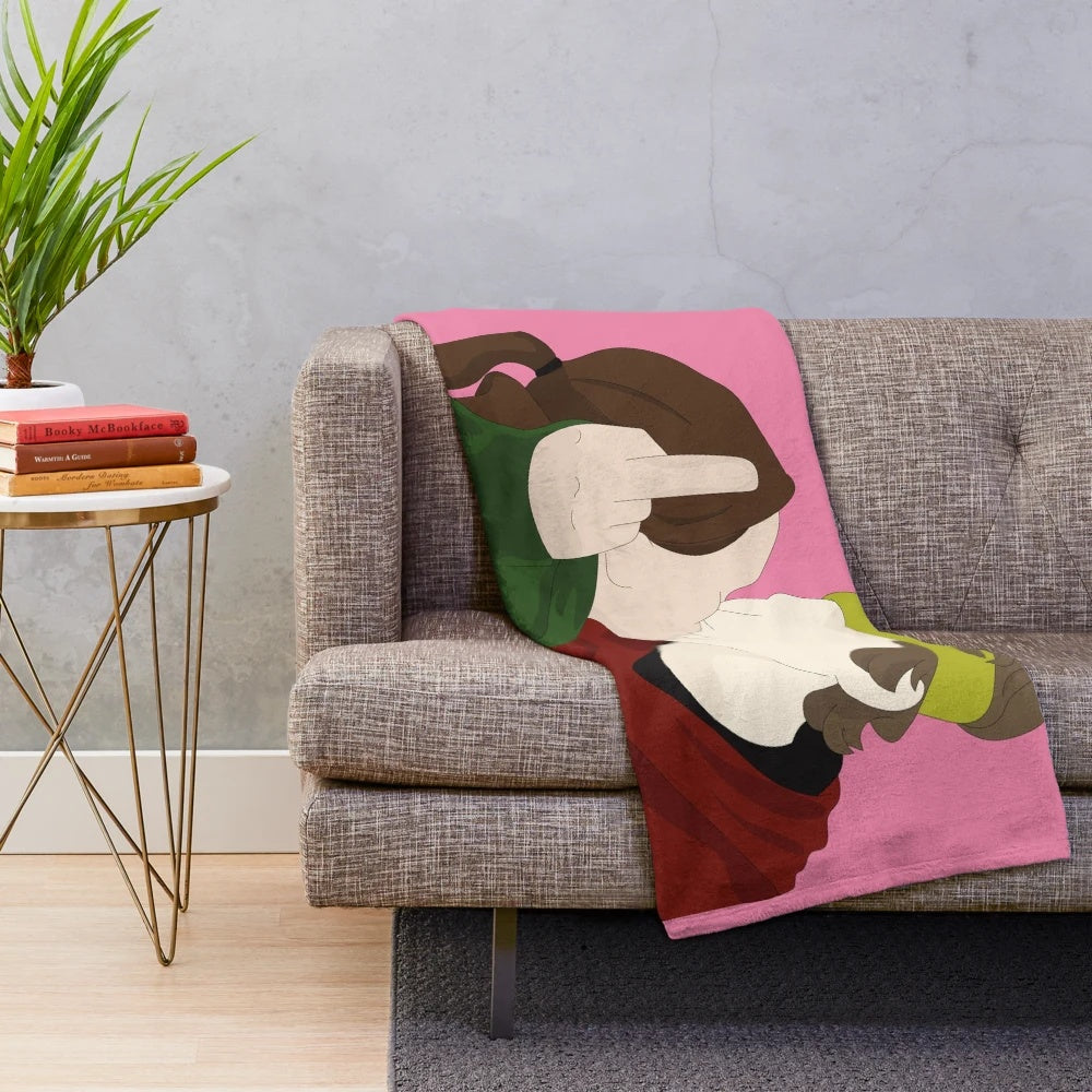 Plush blanket for movie lovers
