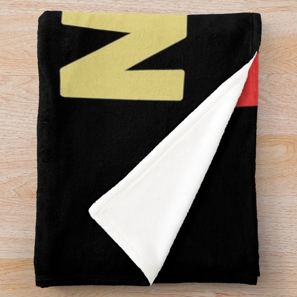 Plush movie night blanket with popcorn design