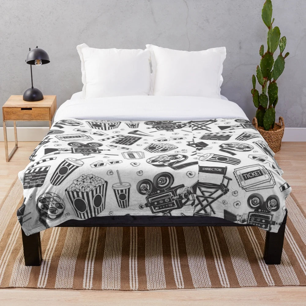 Soft and Cozy Movie Themed Plush Blanket