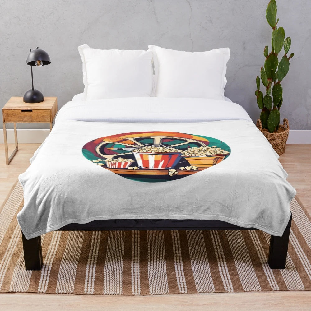 Soft and comfortable plush blanket with a movie-inspired design