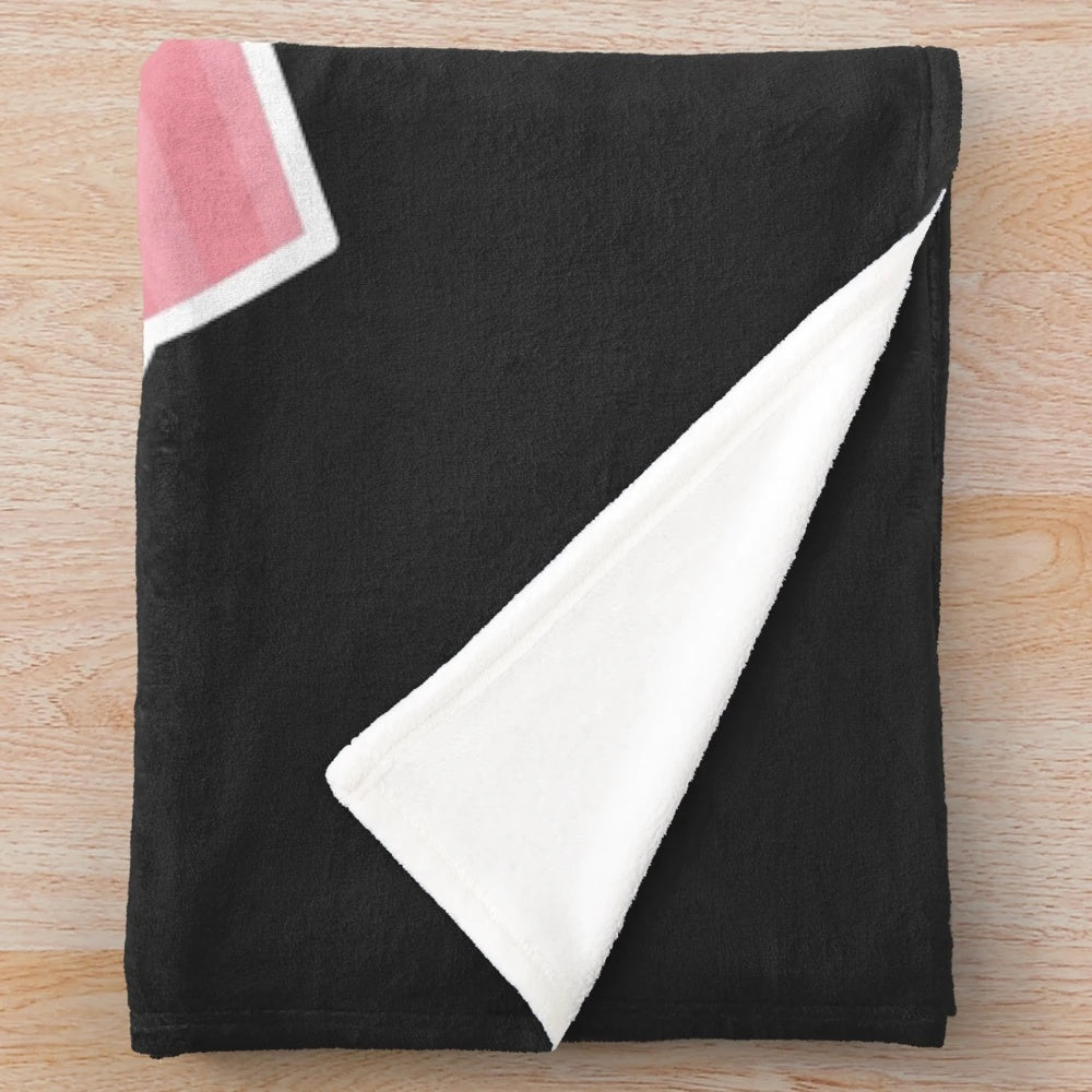 Plush blanket with movie ticket design, perfect for movie lovers