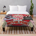 Plush blanket with a movie theme, featuring a focus keyword "movie time plush blanket