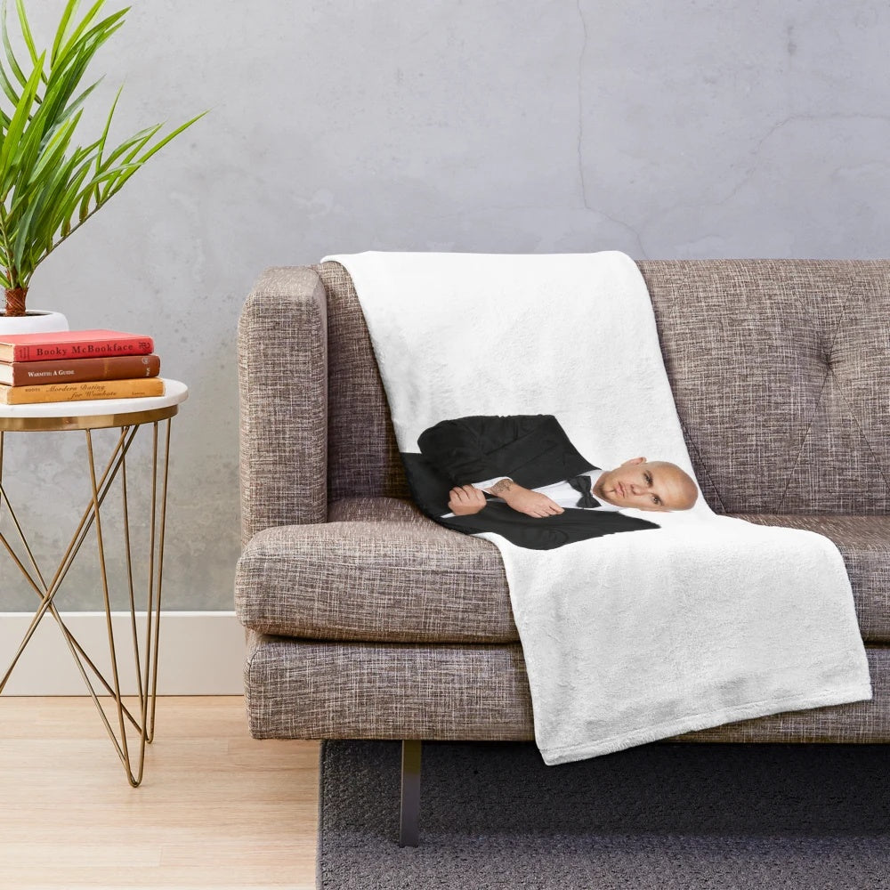 Mr Worldwide Inspired Plush Blanket