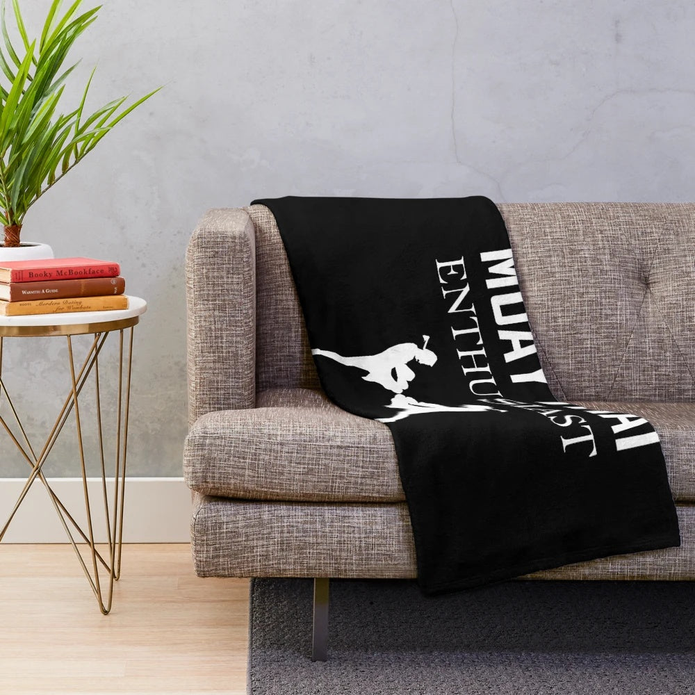 Muay Thai Plush Blanket - Soft and Comfortable Blanket for Martial Arts Fans