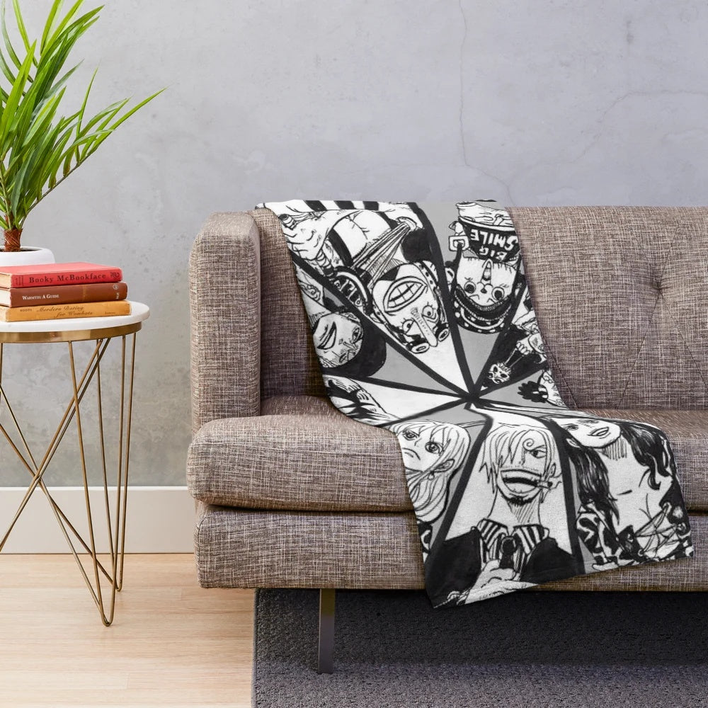 Mugiwara Plush Blanket - Soft and Cozy One Piece Inspired Bedding