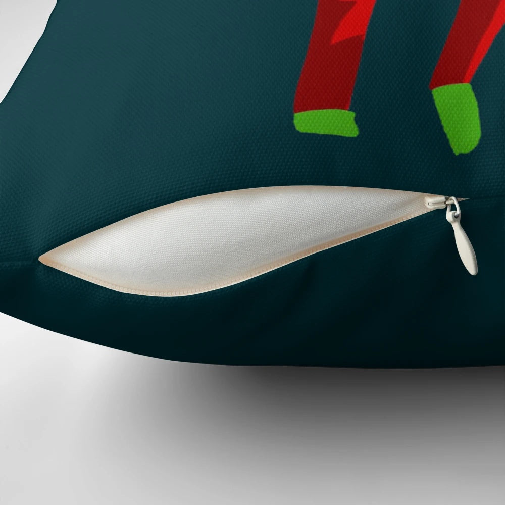 Soft, festive pillow featuring Kermit the Frog from the Muppet Christmas Carol movie