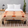 Beaker-themed plush blanket featuring characters from The Muppets