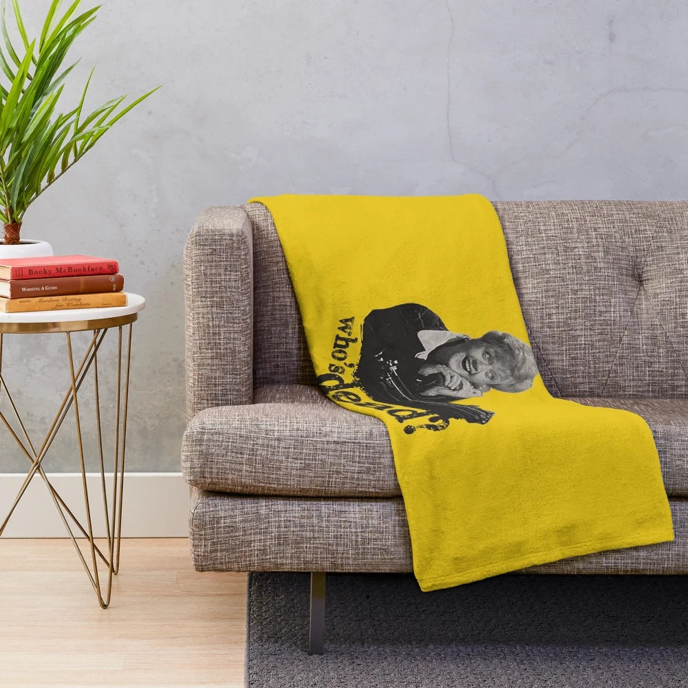 Murder Mystery Themed Plush Blanket Inspired by the TV Series "Murder, She Wrote
