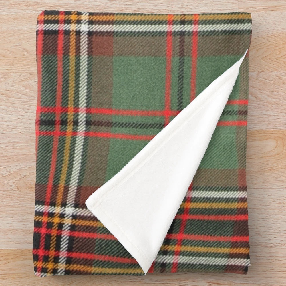 Murphy Tartan Plush Blanket with Scottish and Irish Clan Tartan Pattern