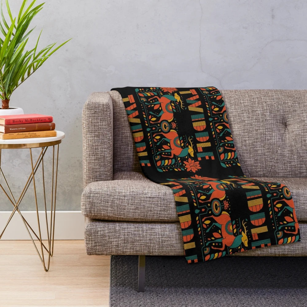 Music band logo plush blanket