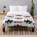 Plush blanket featuring the music genres of The Hollies band
