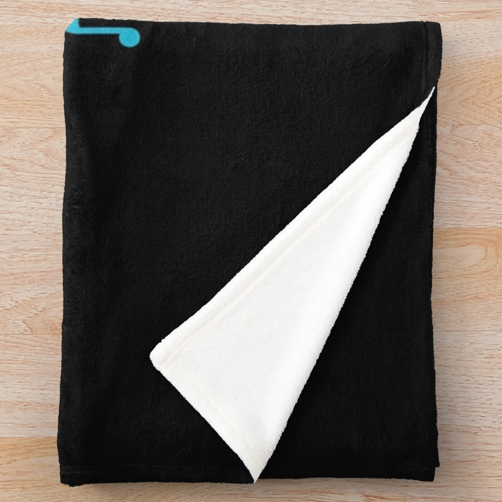 Plush blanket with the phrase "A Day Without Music Probably Won't Kill Me" for music lovers