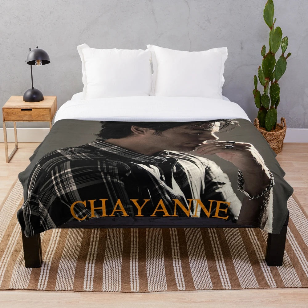 Chayanne-inspired music plush blanket