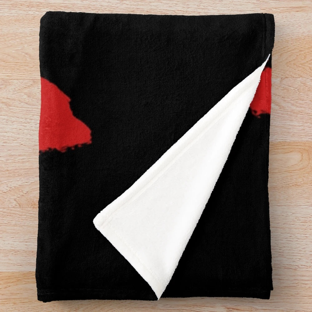 Cozy plush blanket with music-inspired design