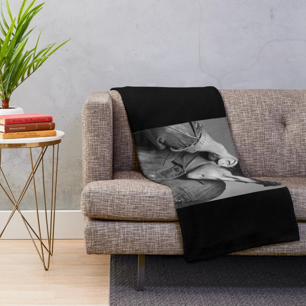Cozy musical plush blanket featuring Jeremy Jordan fans