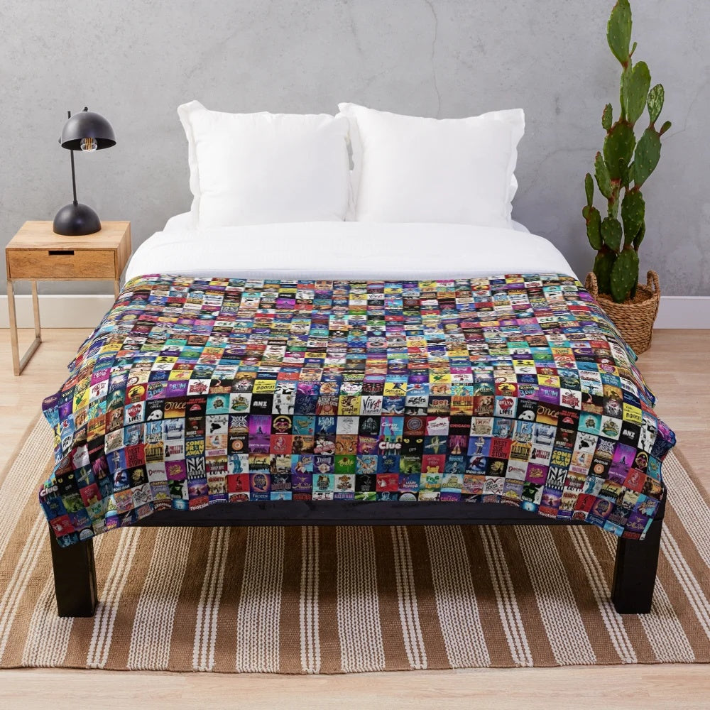 Musicals! Plush Blanket featuring a musical theater design