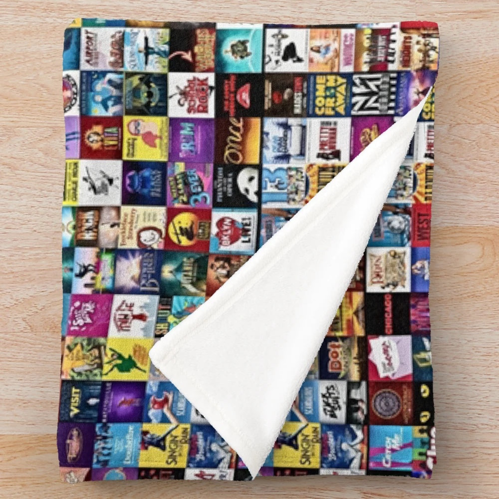 Musicals! Plush Blanket featuring a musical theater design