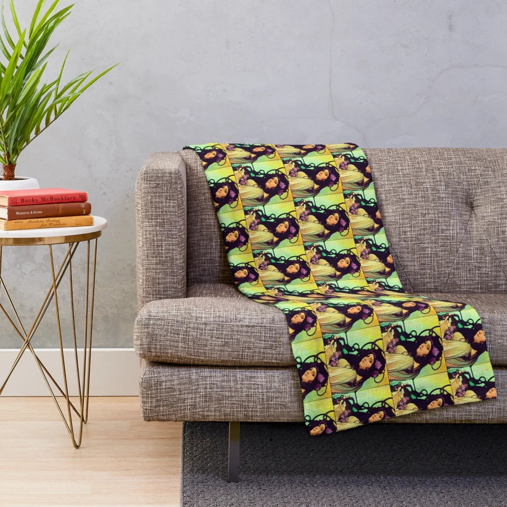 Musidora Plush Blanket - Vintage Style Cinema Inspired Throw
