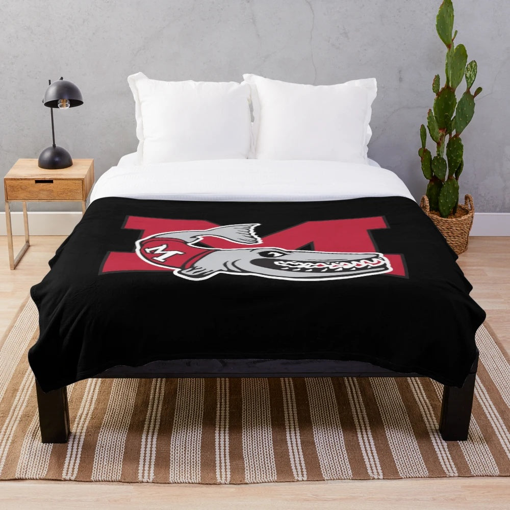 Muskingum Fighting Muskies Plush Blanket