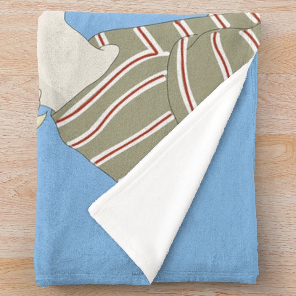 Soft plush blanket featuring a romantic movie theme