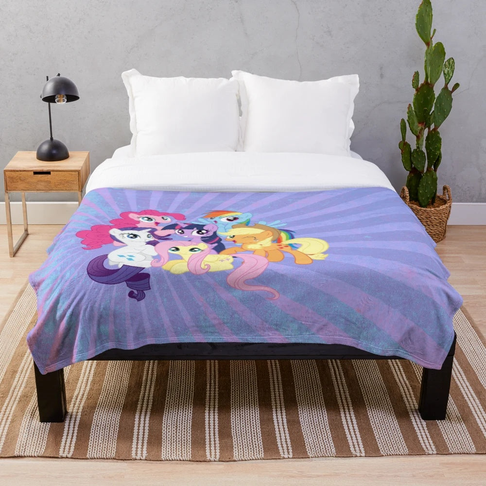 Soft and Cuddly My Little Pony Inspired Plush Blanket
