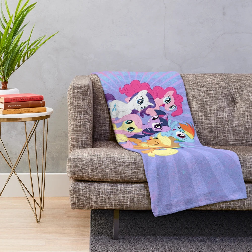 Soft and Cuddly My Little Pony Inspired Plush Blanket