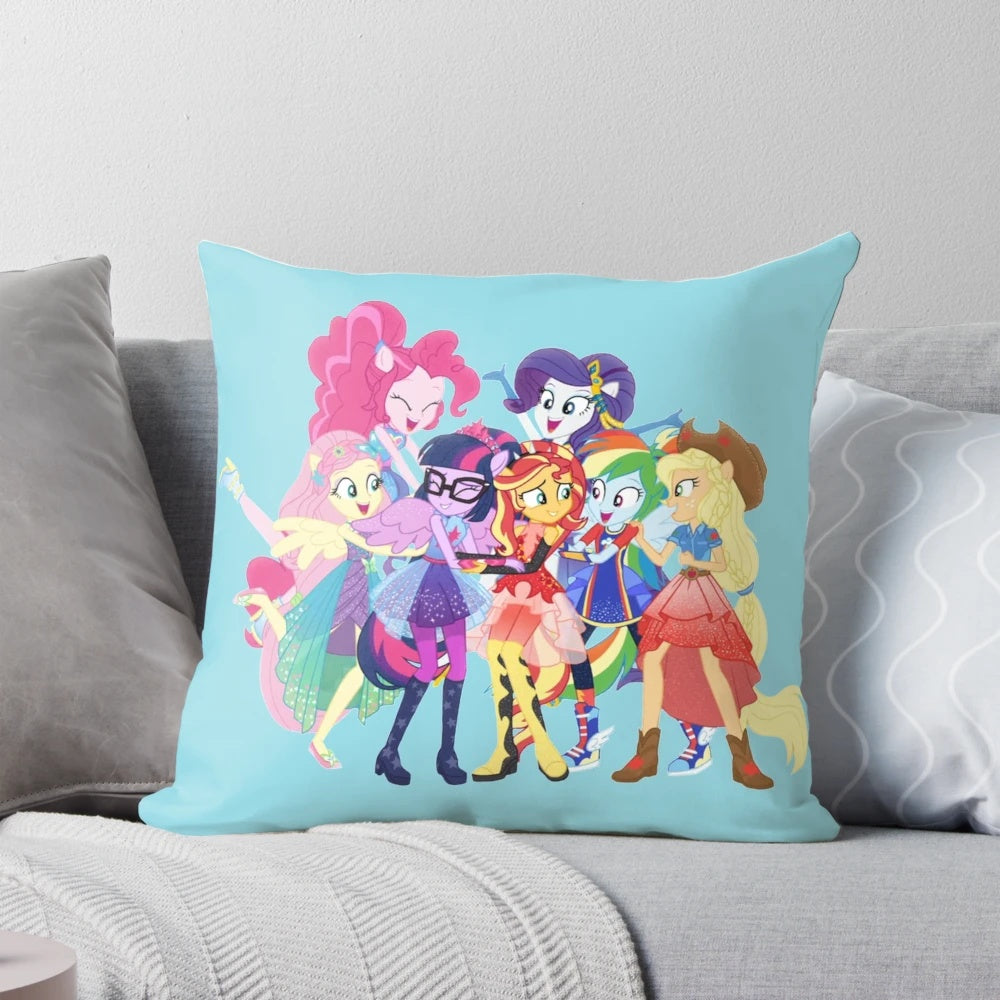 Soft and colorful My Little Pony Mane Seven Pillow featuring the beloved characters
