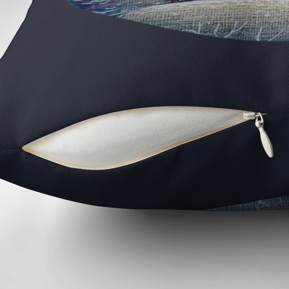 Plush Narnia-themed pillow featuring a magical lantern design