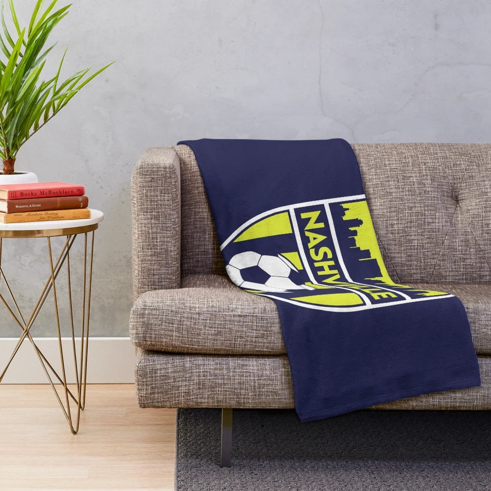 Nashville Soccer Fans Plush Blanket