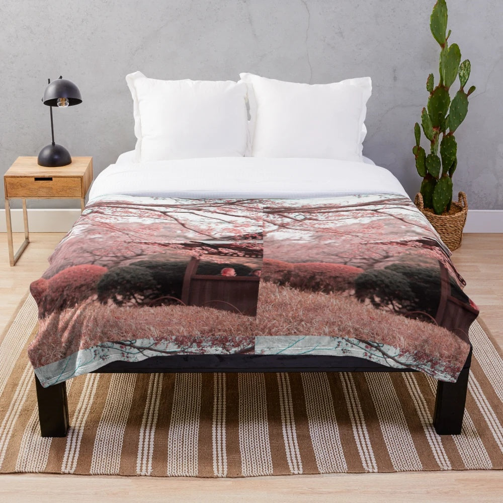 Soft and plush nature-inspired blanket