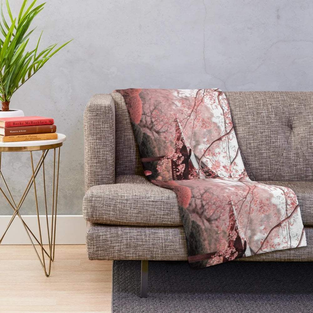 Soft and plush nature-inspired blanket