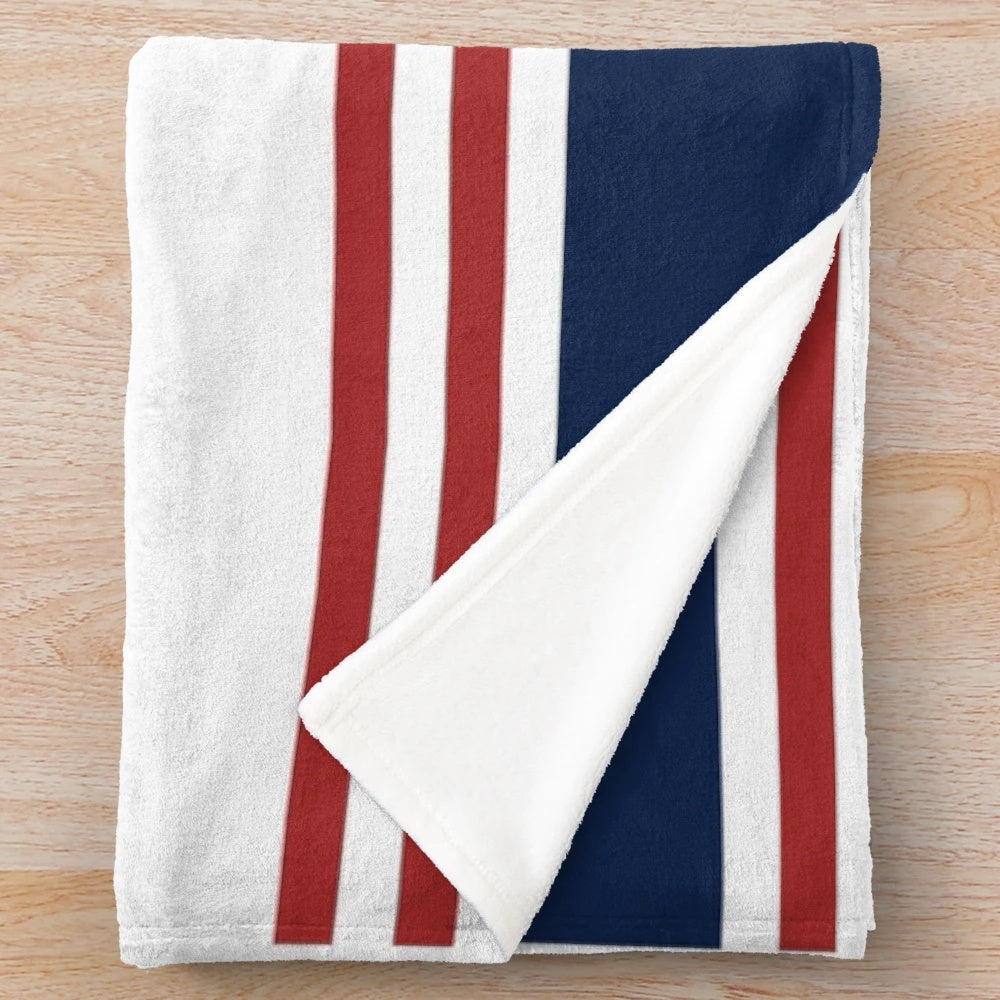 Soft and stylish nautical anchor plush blanket