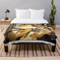 Navia-inspired Genshin plush blanket featuring a cute anime design