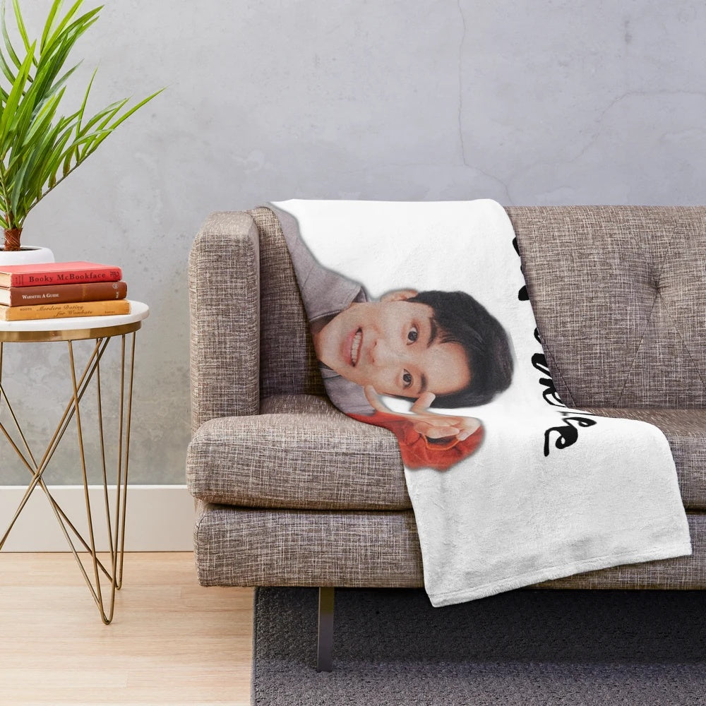 Soft and cuddly plush blanket featuring NCT member Mark Lee