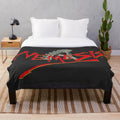 Nemesis-inspired plush blanket with loop design