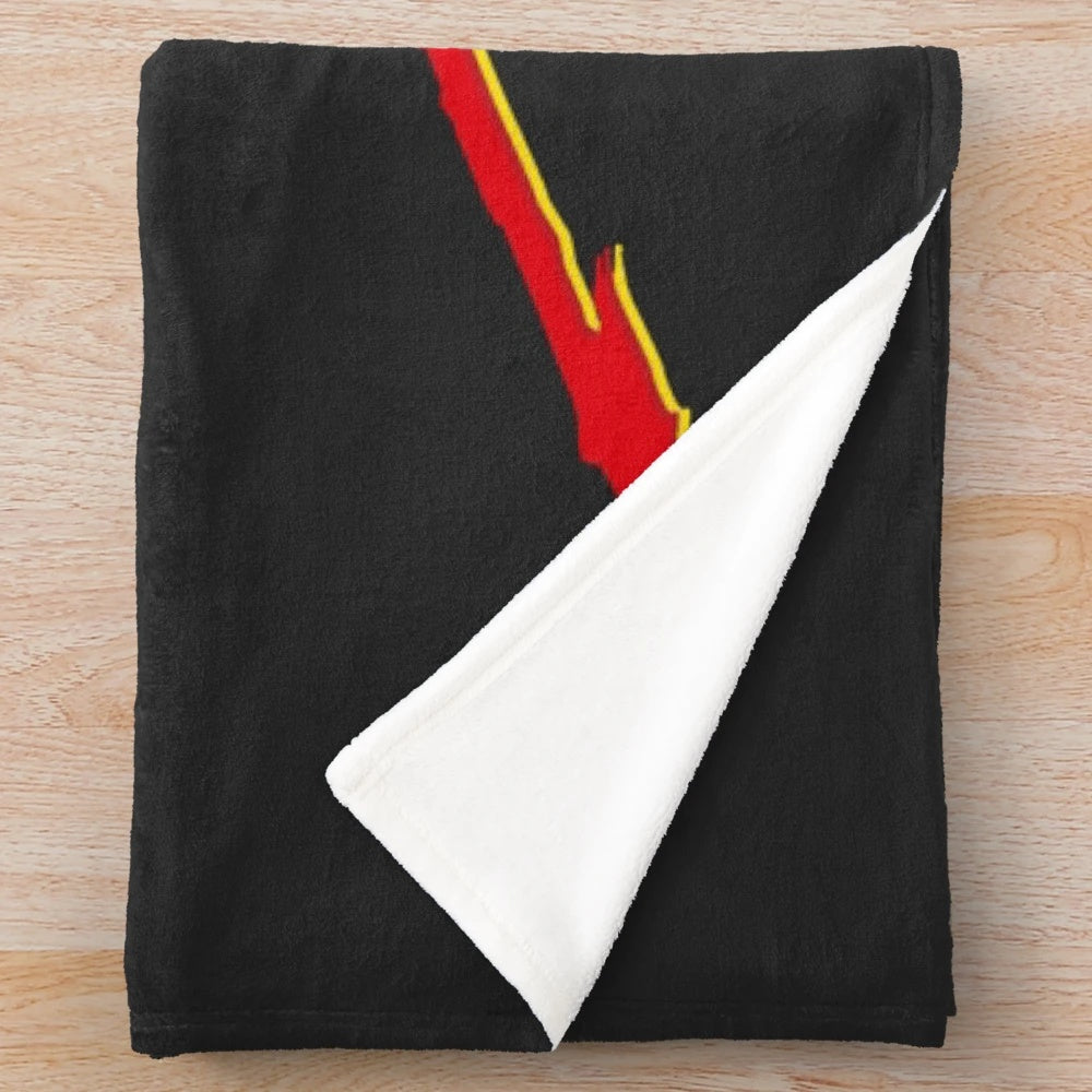 Nemesis-inspired plush blanket with loop design